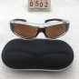 Brown Frame Sunglasses. Retro Punk Summer Shades. Free shipping 722