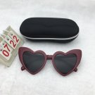 Punk Dark Red Frame Sunglasses Free shipping 724