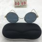 Punk Holiday Gold Frame Round lens Sunglasses Free shipping 742