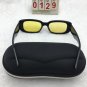 Black Frame Sunglasses Square Yellow Lens Cute shades Free shipping 755