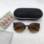Half Brown Leopard Frame Sunglasses Free shipping 765
