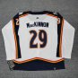 Nathan MacKinnon Colorado Avalanche hockey Jersey White Throwback Free shipping