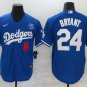 Men's Los Angeles Dodgers Kobe Bryant 8 +24 Baseball jersey Free shipping