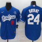 Men's Los Angeles Dodgers Kobe Bryant 8 +24 Baseball jersey Free shipping