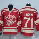 Detroit Red Wings 71 Dylan Larkin Red Retro vintage Hockey Jersey Free shipping