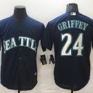Ken Griffey Jr Seattle Mariners Jersey dARK  blue