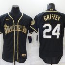 Ken Griffey Jr  Seattle Mariners Baseball Jerseys Black Vintage