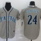 Ken Griffey Jr  Seattle Mariners Baseball Jerseys Grey