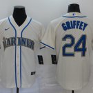 Ken Griffey Jr  Seattle Mariners Baseball Jerseys Cream