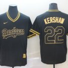 Los Angeles Dodgers 22 Clayton Kershaw Black Gold Baseball Jersey