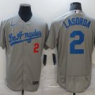 Tommy Lasorda Los Angeles Dodgers Baseball Jerseys Grey