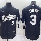 Chris Taylor Los Angeles Dodgers Baseball Jerseys Black