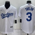 Chris Taylor Los Angeles Dodgers Baseball Jerseys White Cool Base