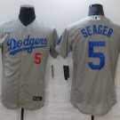 Corey Seager Los Angeles Dodgers Baseball Jerseys Grey