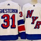New York Rangers 31 Igor Shesterkin Stadium Series White Ice Hockey Jersey