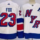 New York Rangers 23 Adam Fox Stadium Series White Ice Hockey Jersey