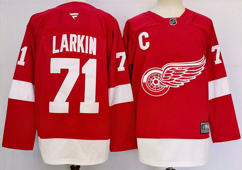 Detroit Red Wings 71 Dylan Larkin Red Reverse Retro Ice Hockey Jersey