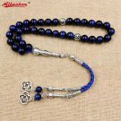 33 beads_Natural blue tiger eye Tasbih Muslim Man bracelets Gift Eid misbaha accessories 33 66 99 pr
