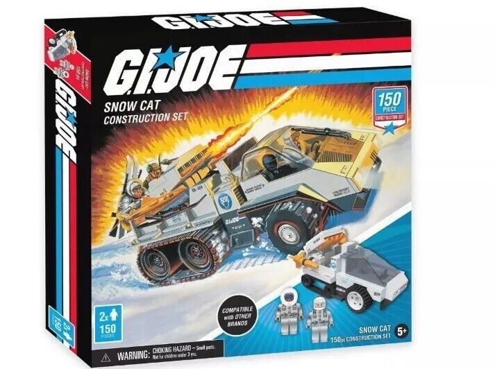 G.I. Joe SnowCat Construction Set Snow Cat New Sealed In Box. 150 Pieces