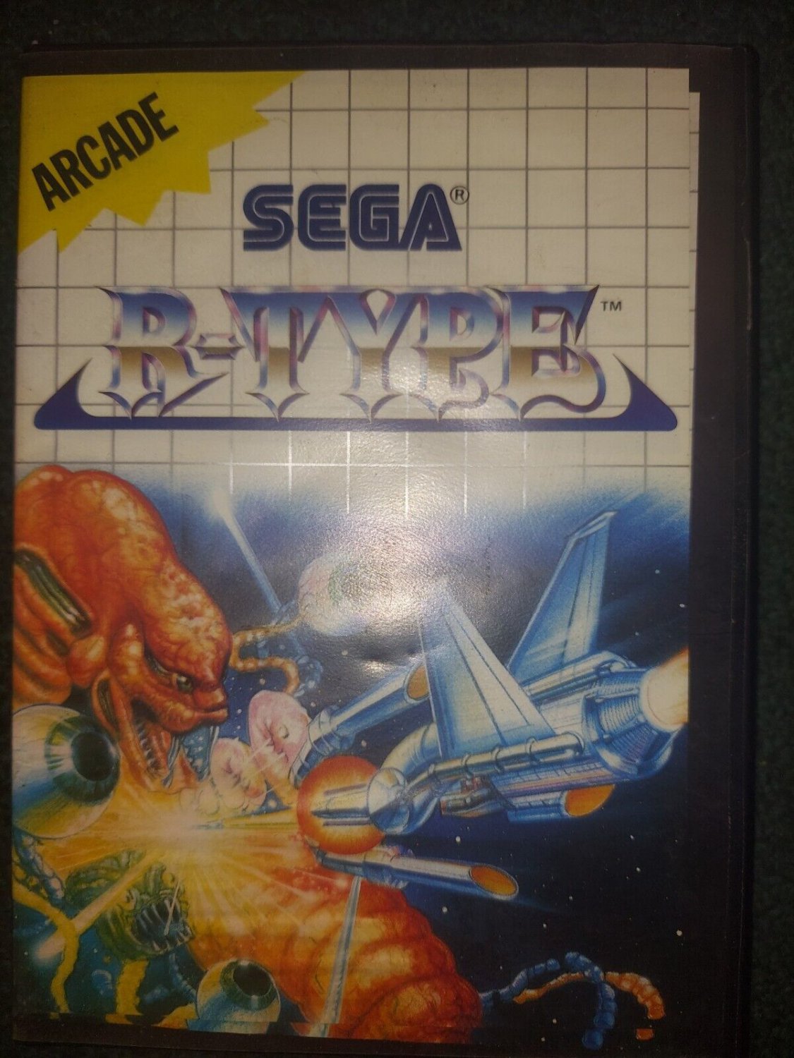 R-Type (Sega Master System SMS, 1988) Original Game and Box Tested and ...