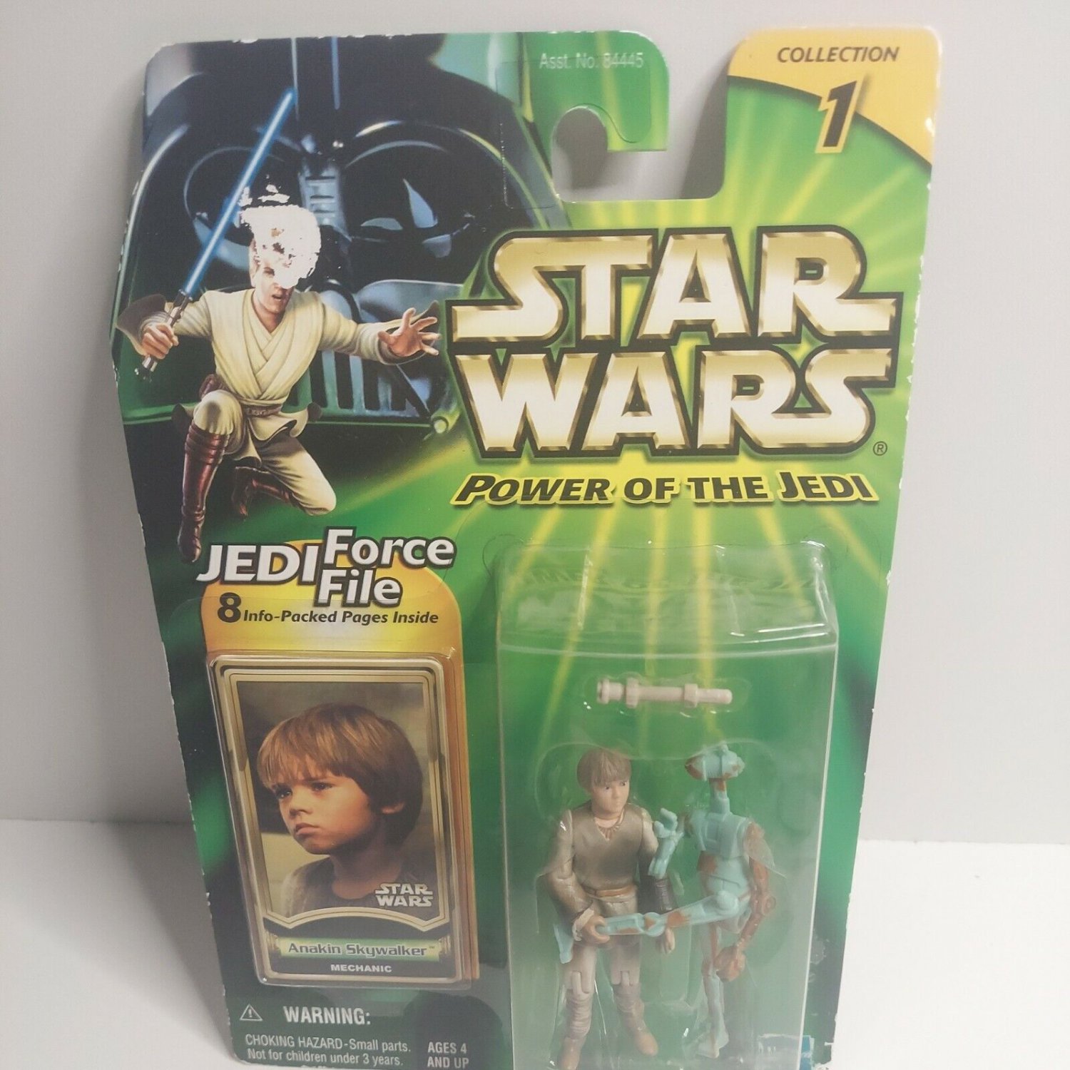 Anakin Skywalker Jedi Force File Star Wars POTJ  Hasbro 2000 Sealed