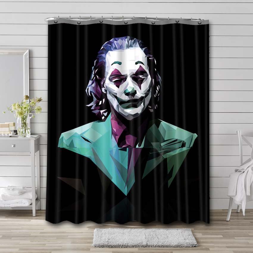 The Joker Joaquin Phoenix Actor Shower Curtain Bathroom Decoration