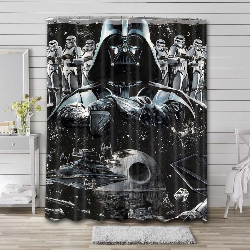 Star Wars Darth Vader Artwork Shower Curtain Bathroom Decoration