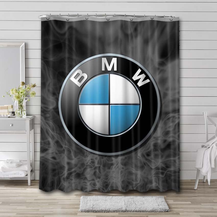 BMW Car Logo Shower Curtain Bathroom Decoration