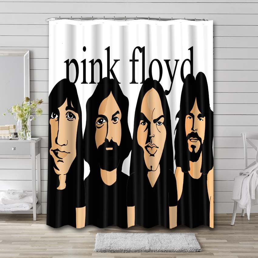 Pink Floyd Rock Band Shower Curtain Bathroom Decoration