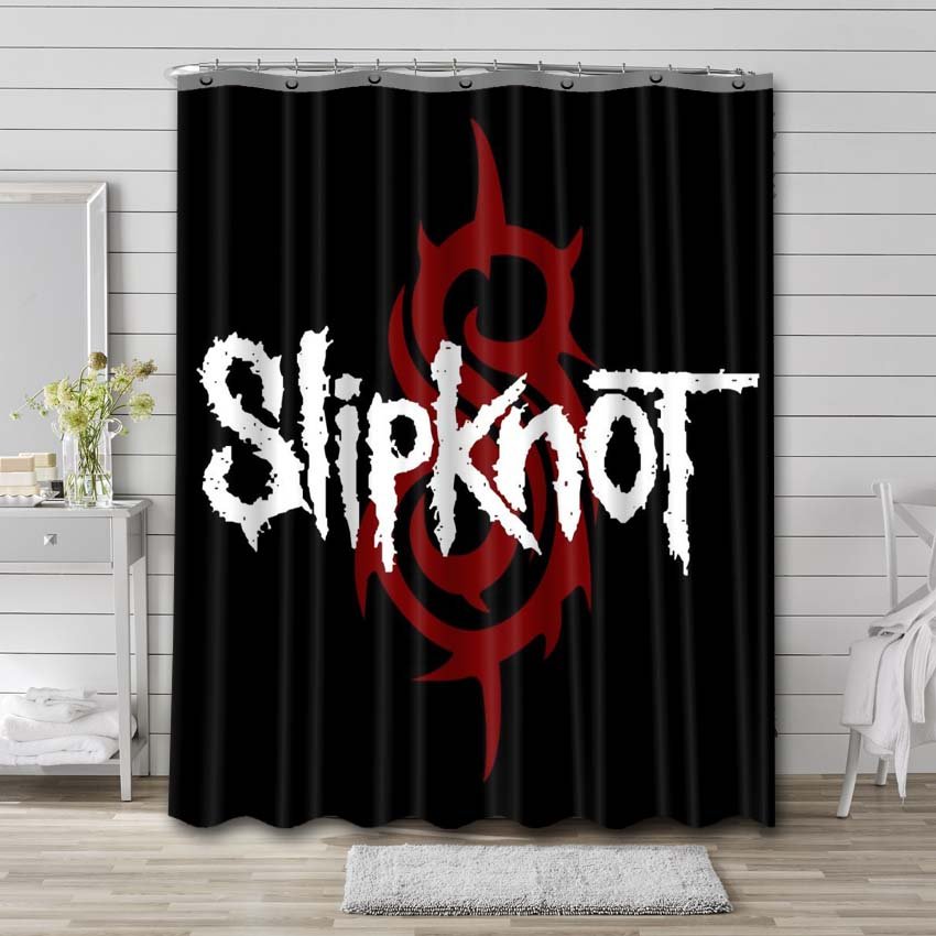 Slipknot Rock Band Shower Curtain Bathroom Decoration