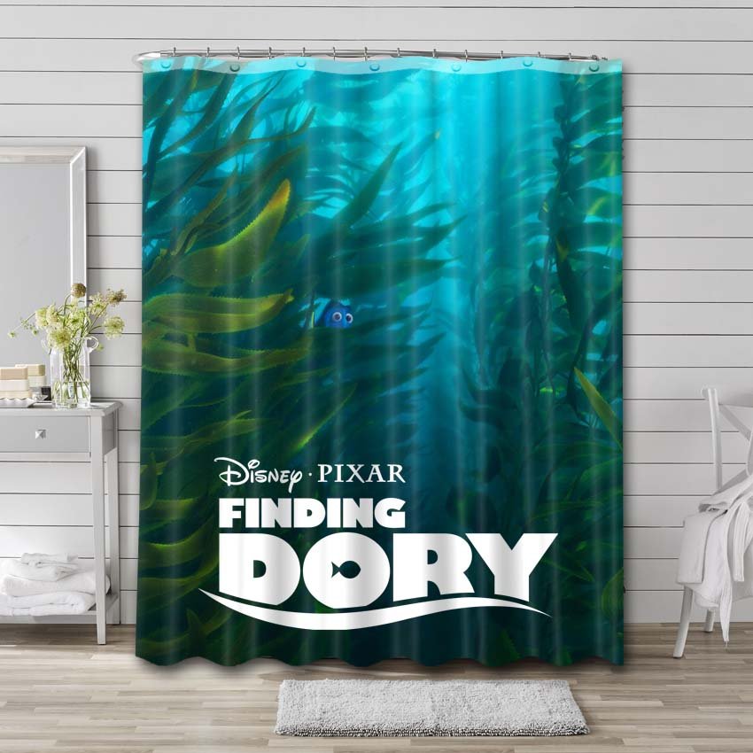 Finding Dory Movie Shower Curtain Bathroom Decoration