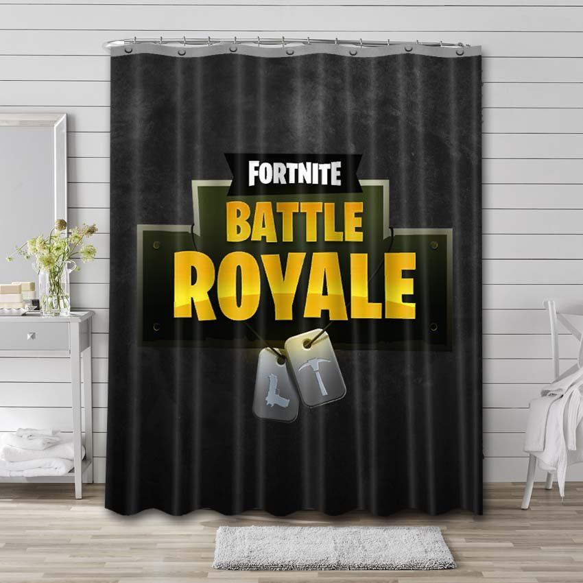 Fortnite Battle Royal Shower Curtain Waterproof Polyester