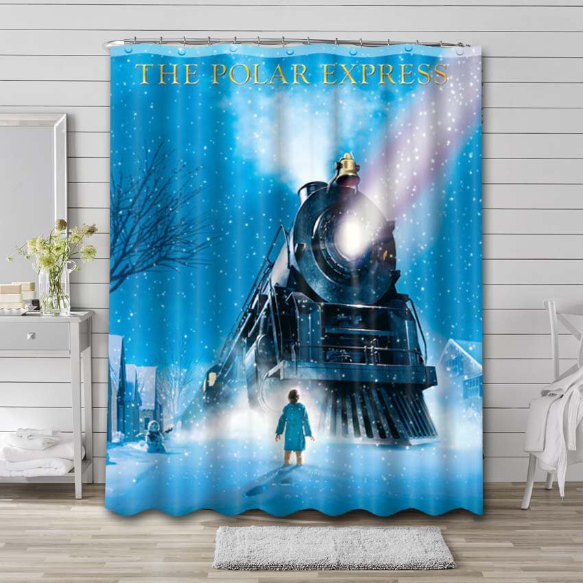 The Polar Express Movie Shower Curtain Waterproof Polyester