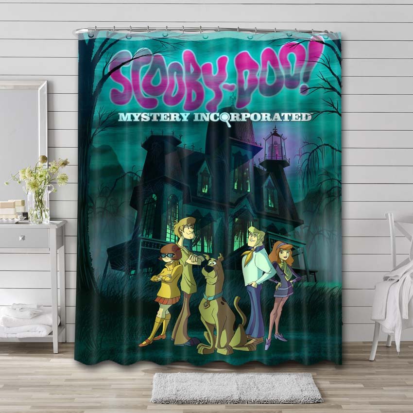 Scooby Doo Mystery Incorporated Shower Curtain Bathroom Decoration