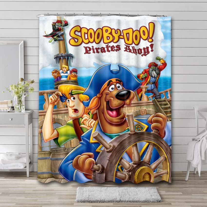 Scooby Doo Pirates Ahoy Shower Curtain Bathroom Decoration