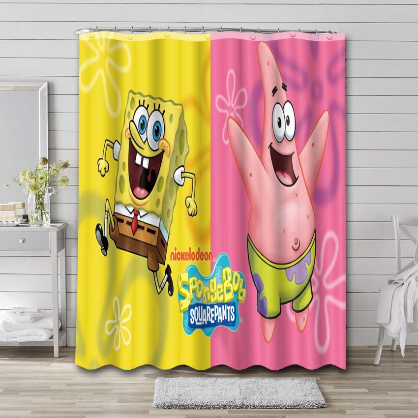 SpongeBob SquarePants Patrick Shower Curtain Bathroom Decoration