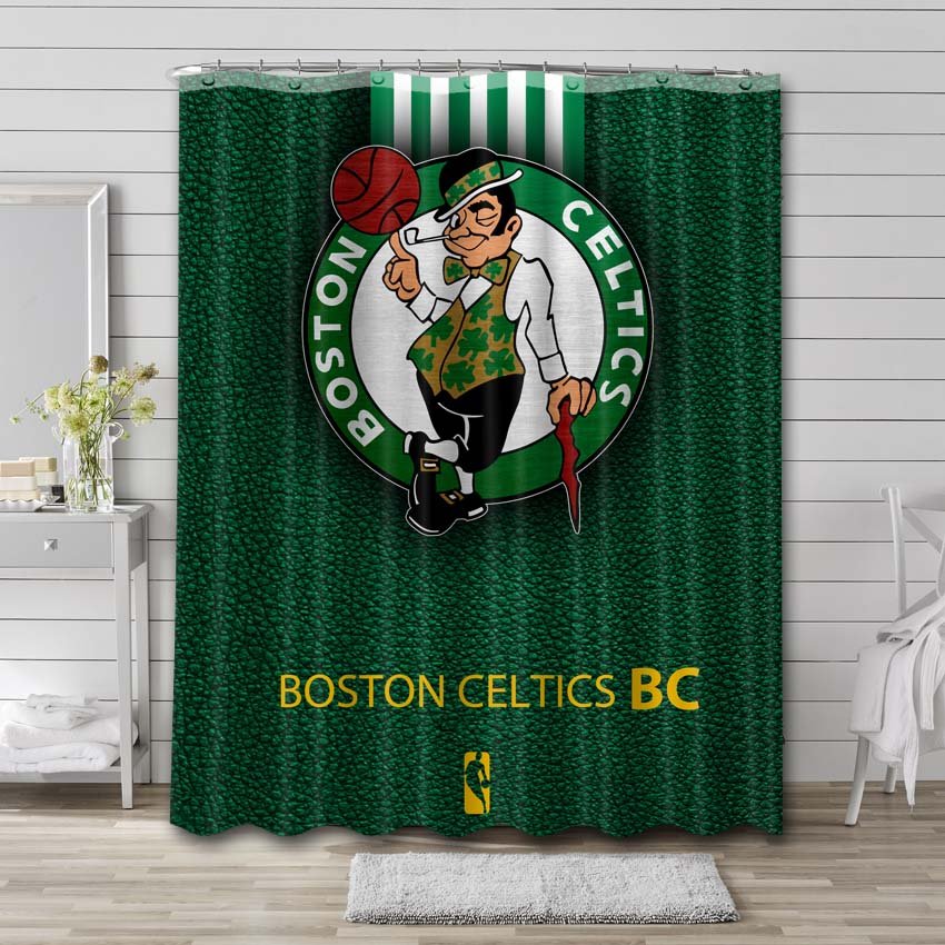 Boston Celtics Logo Shower Curtain Bathroom Decoration