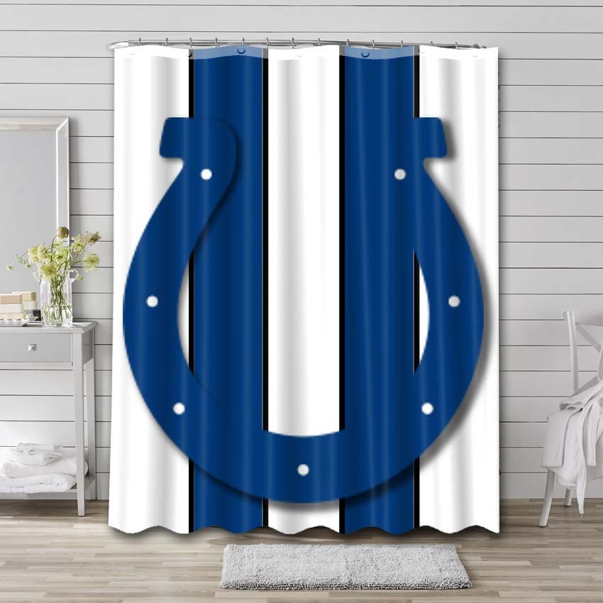 Indianapolis Colts NFL Shower Curtain Bathroom Decoration