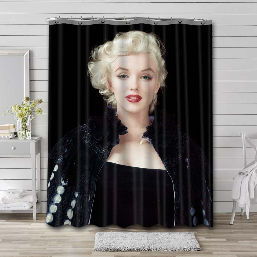 Marilyn Monroe Portrait Shower Curtain Bathroom Decoration 6500