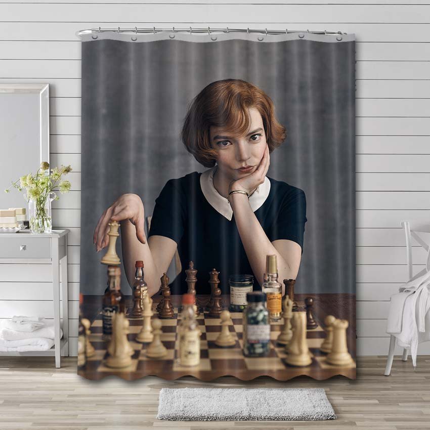 The Queen's Gambit Show Shower Curtain Bathroom Decoration