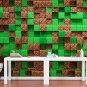 Game Room Minecraft Wall Mural Wallpaper Peel and Stick - WallArtPRO