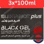 3x Elegance Plus Black Hair Gel 100ml - Cover White Hair Original