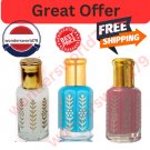 3x Musk Al Tahara 14ml White Musk+Powder+Pomegranate
