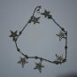 Silver plated anklet 7 Stars Charm Dangle for women &girls (Hand Made)