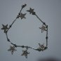 Silver plated anklet 7 Stars Charm Dangle for women &girls (Hand Made)