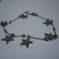 Silver plated anklet 7 Stars Charm Dangle for women &girls (Hand Made)