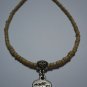 Elegant anklet with beige beads for women girls (Hand Made)