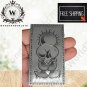 Hanzala shape engraved on a piece of aluminum On a piece of magnet 9cm*6cm