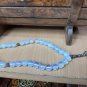 Islamic prayer beads, tasbih, transparent blue color with durable metal