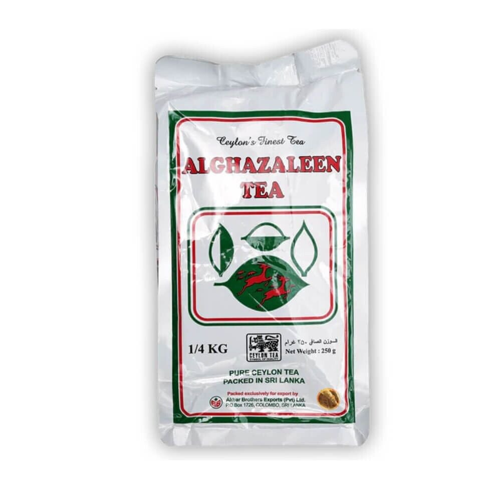 Al Ghazaleen Tea Pure Ceylon Black Tea Leaves 250g &Oslash;&acute;&Oslash;&sect;&Ugrave;� &Oslash;&sect;&Ugrave;�&Oslash;&ordm;&Oslash;&sup2;&Oslash;&sect;&Ugrave;�&Ugrave;�&Ugrave;� &Oslash;&sect;&Ugrave;�&Oslash;&sup3;&Ugrave;�&Ugrave;�&Oslash;&sect;&Ugrave;�&Ugrave;� &Oslash;&sect;&Ugrave;�&Ugrave;�&Oslash;&sect;